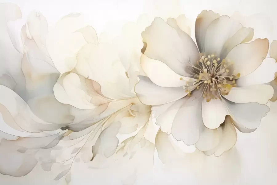 peintures murales Fleur délicate w05027