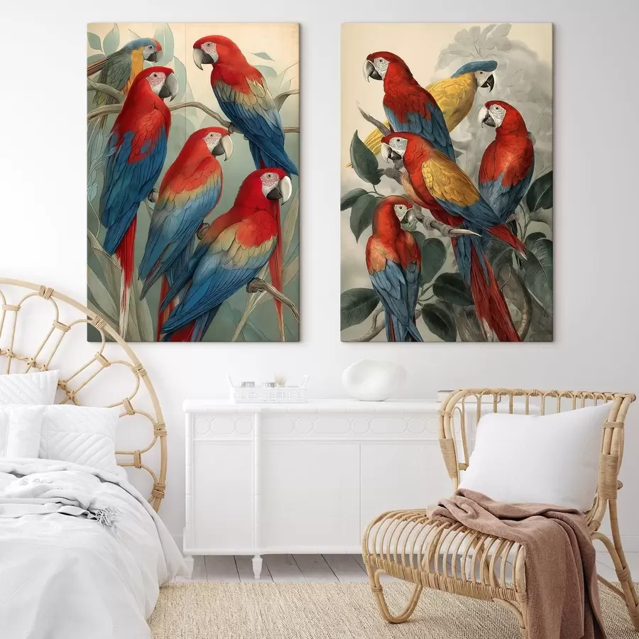 murales Loros antiguos m01302