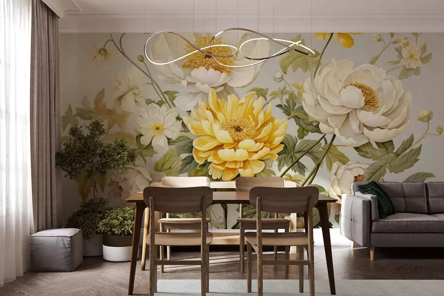 Wall Mural Photo Wallpaper Luxurious bouquet w05170