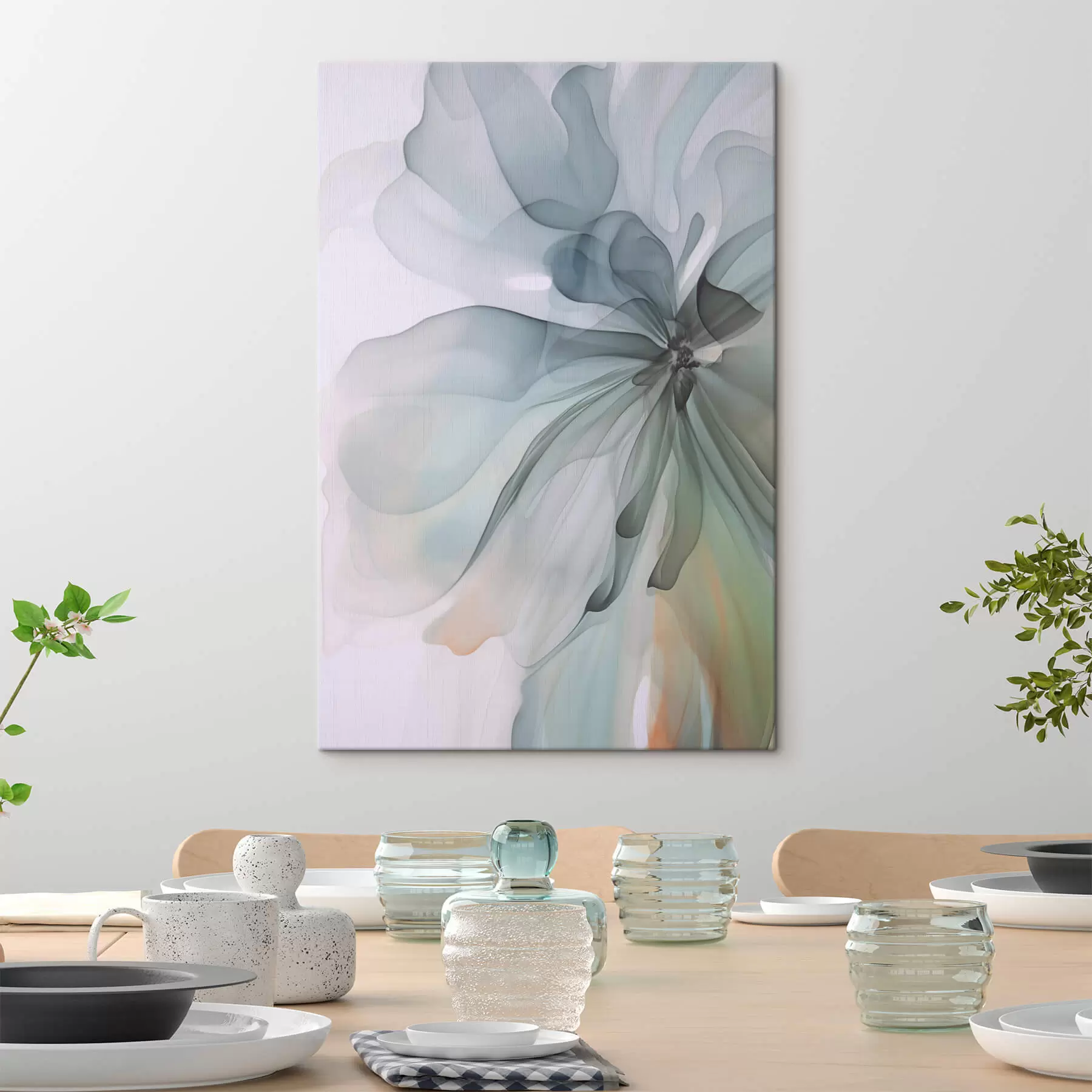 wall murals Abstract delicate flower s47328