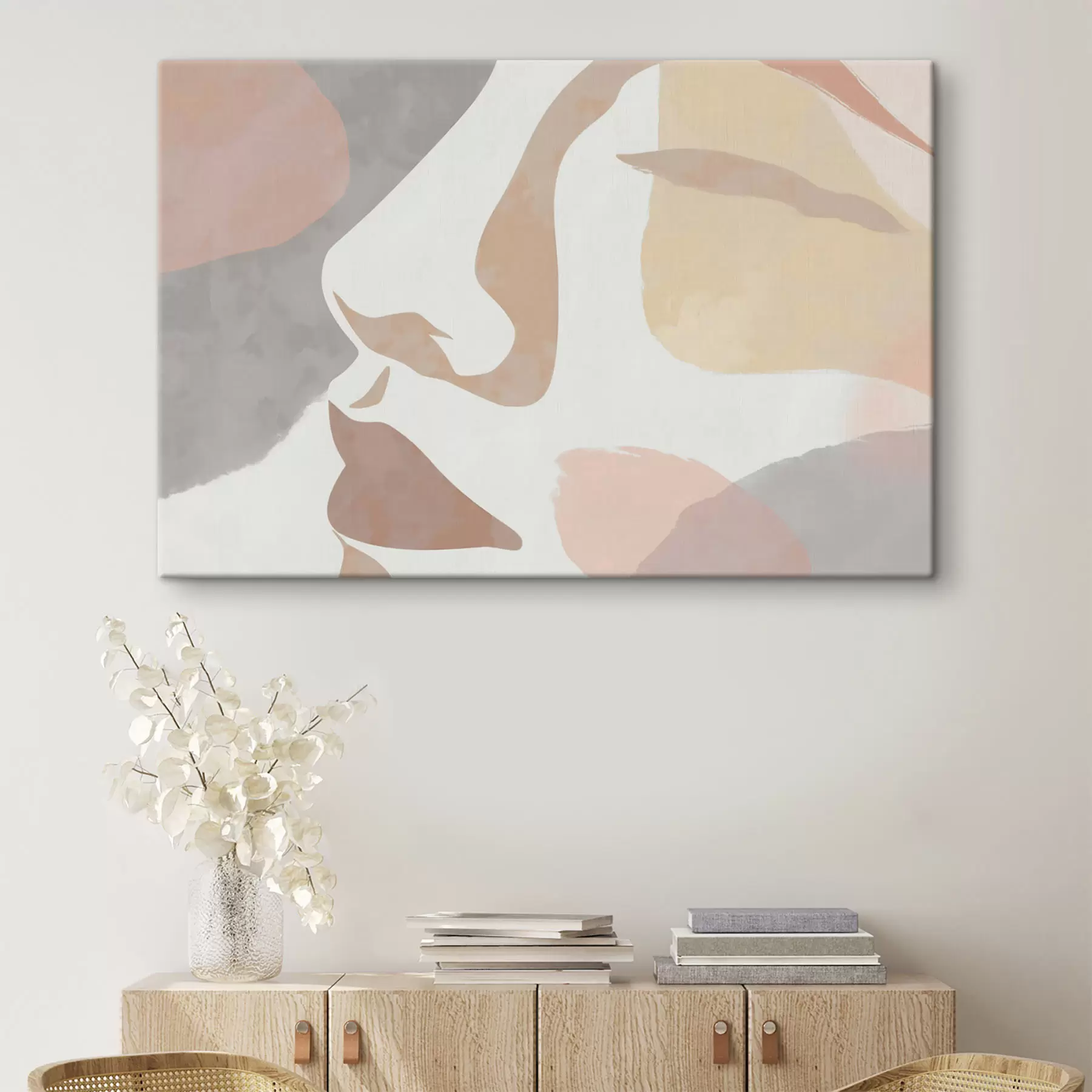 murales Rostro abstracto minimalista s47777