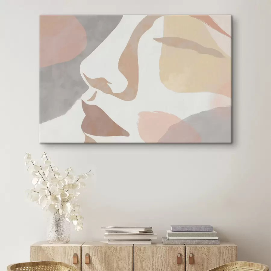 wall murals Abstract minimalist face s47777