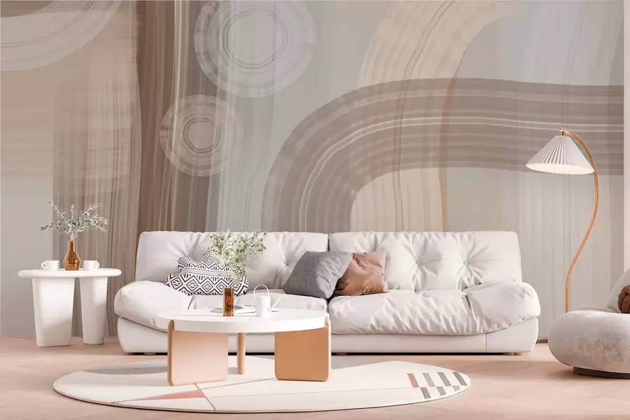 murales abstracción moderna pinceladas amplias w04876