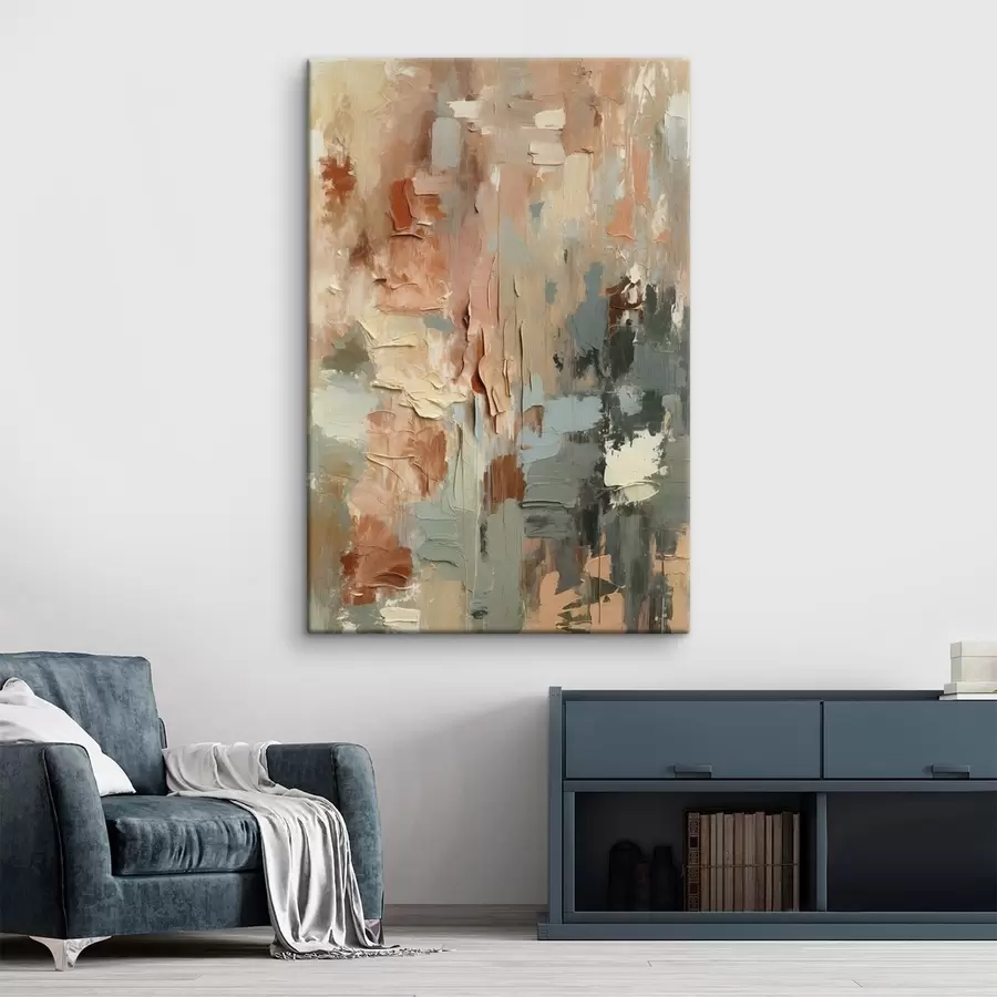 wall murals Textured strokes in mixed pastel hues s47754