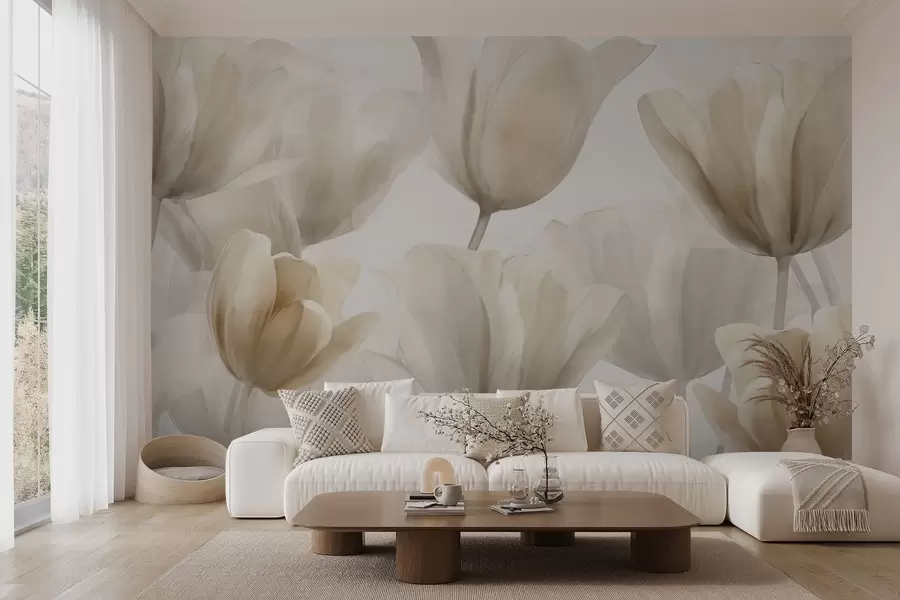 Wall Mural Photo Wallpaper Delicate tulips w09699