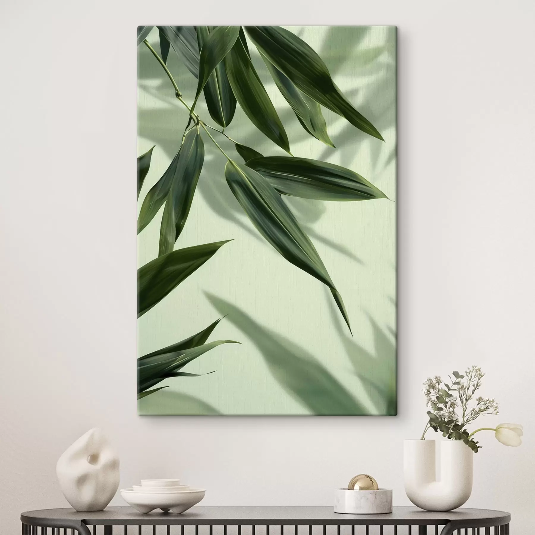 wall murals Bamboo Leaves s47814