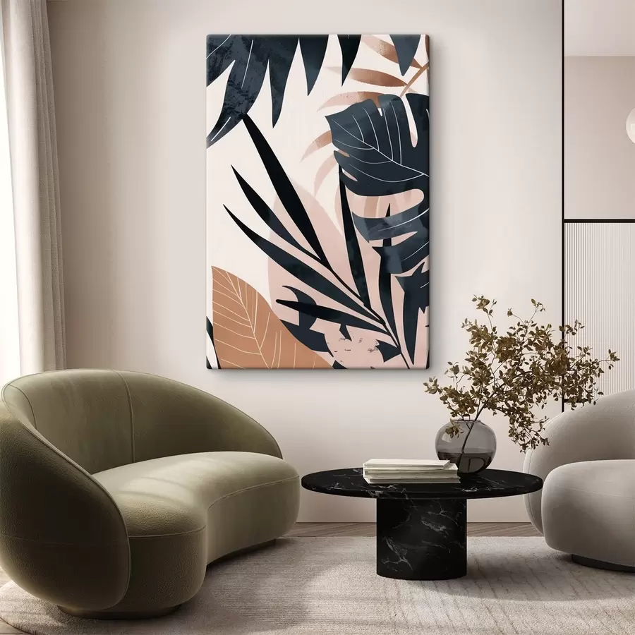 murales Variedad de hojas tropicales s47822