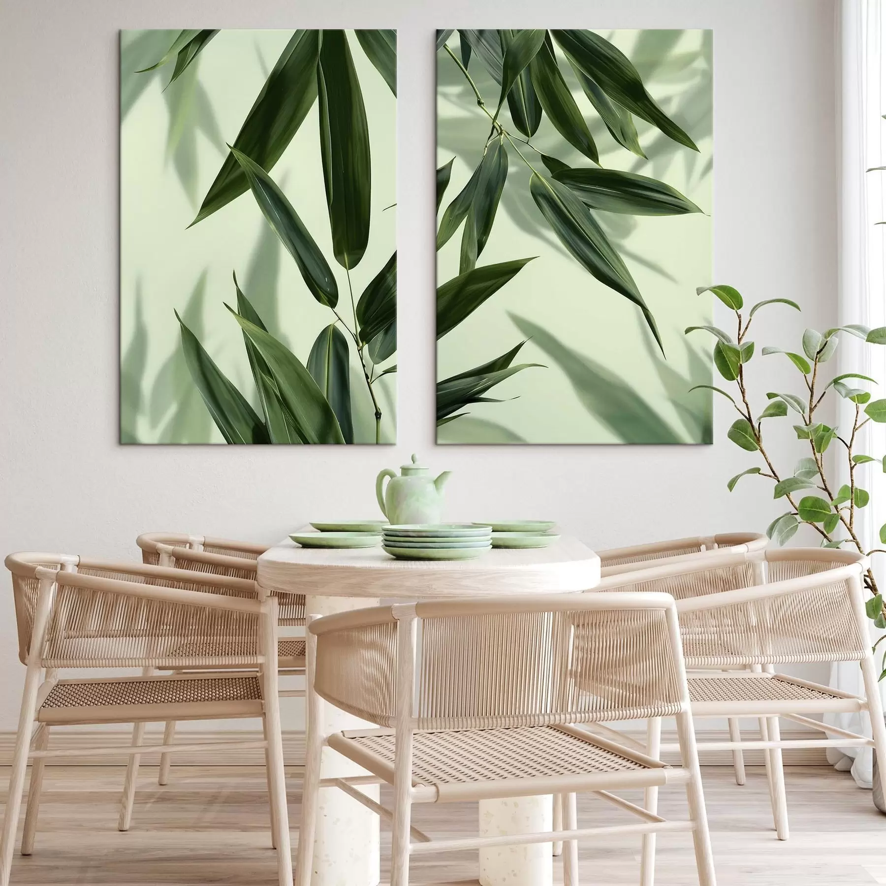 wall murals Bamboo Leaves m30000