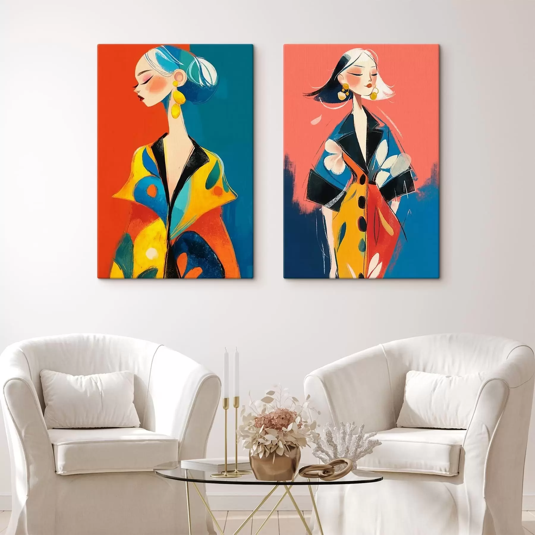 murales Retrato femenino de moda m30014