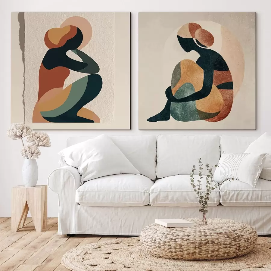 wall murals Abstract Seated Figure m30019