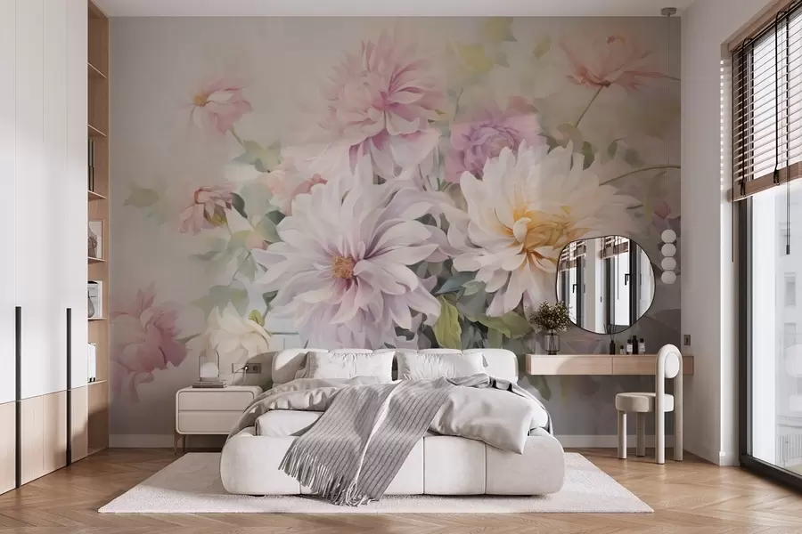 Wall Mural Photo Wallpaper Delicate flowers w05026
