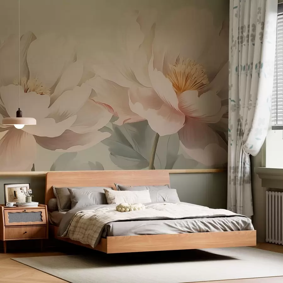 Wall Mural Photo Wallpaper Peonies w05077
