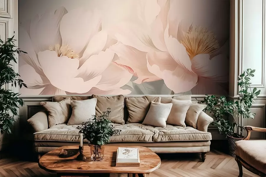 Wall Mural Photo Wallpaper Peonies w05077