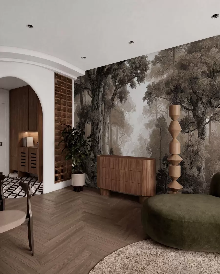 Wall Mural Photo Wallpaper Deciduous forest w05196v1