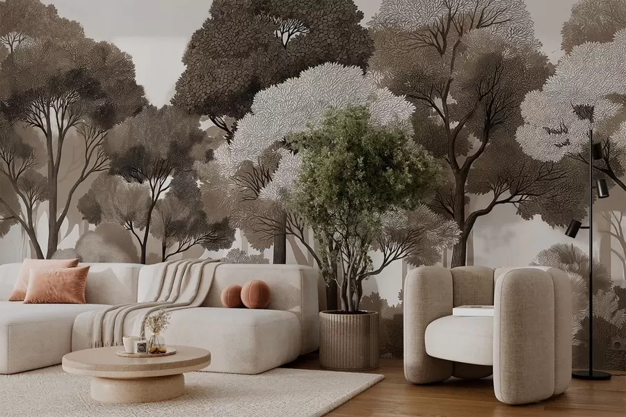 Wall Mural Photo Wallpaper Deciduous forest w05198v3