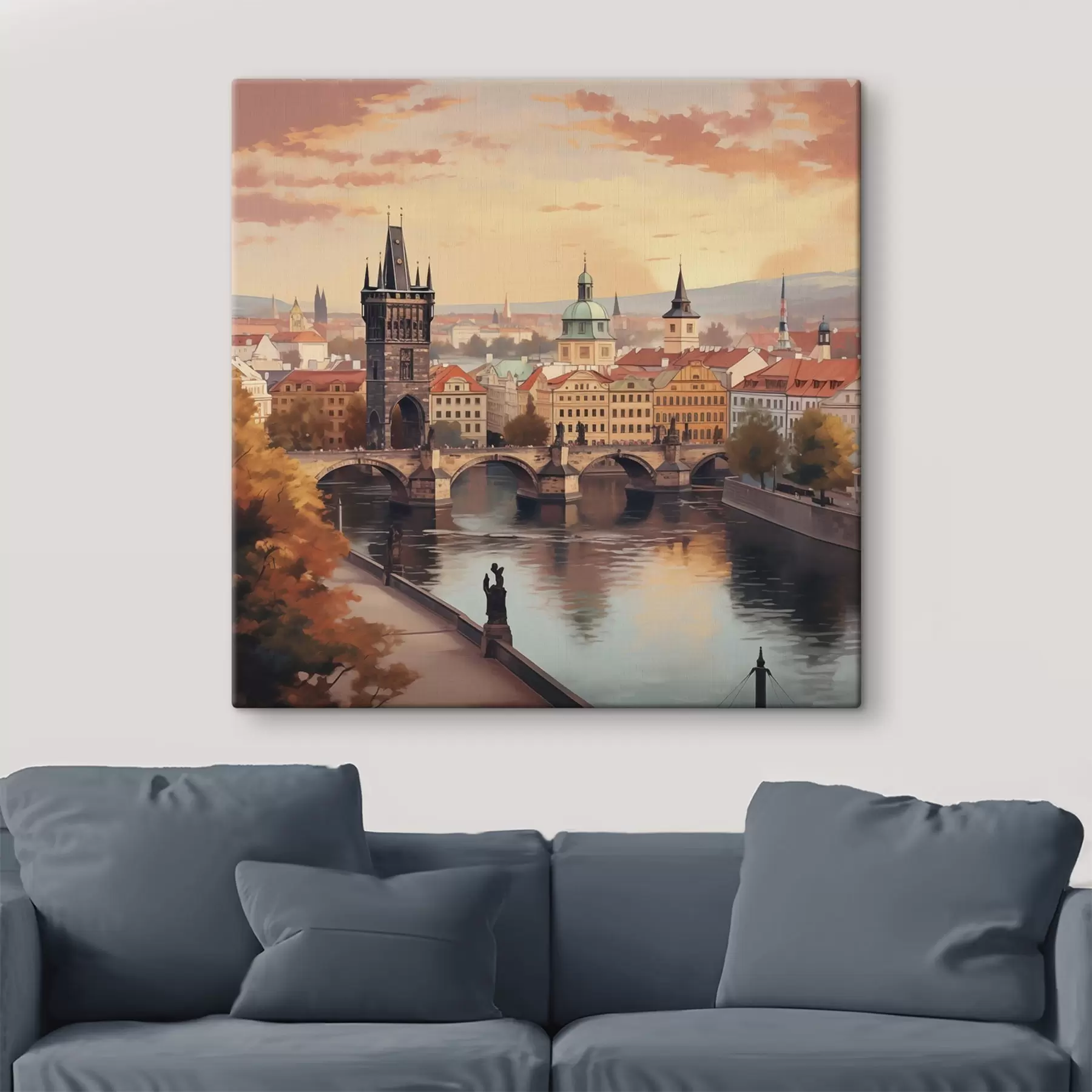 wall murals View of Prague, Czech Republic s47897