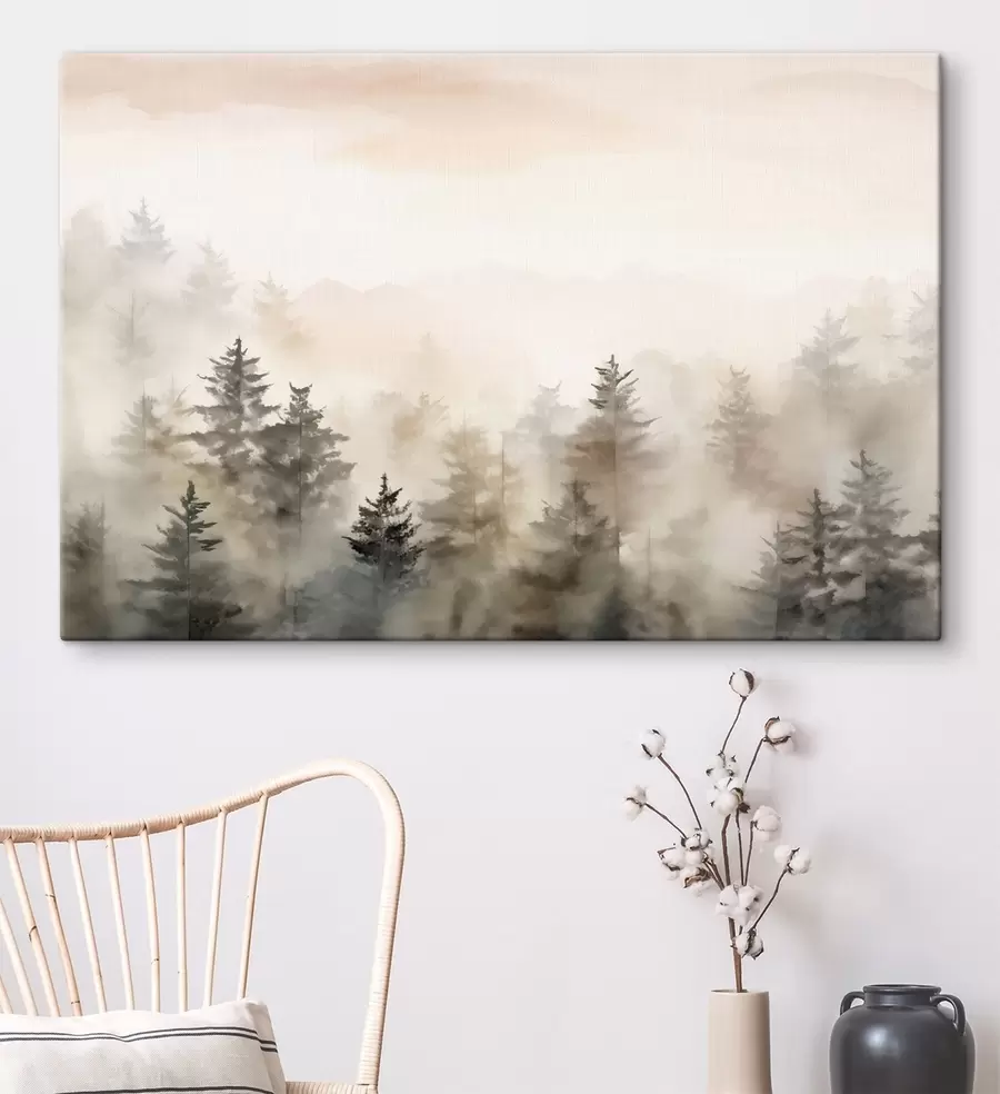 murales Bosque en acuarela, imitación s47885