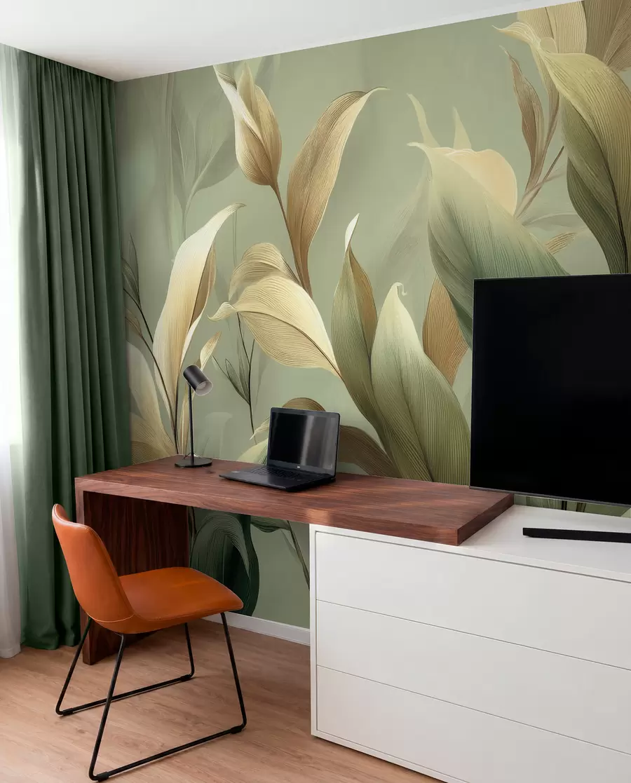 Wall Mural Photo Wallpaper Large tropical leaves w09688