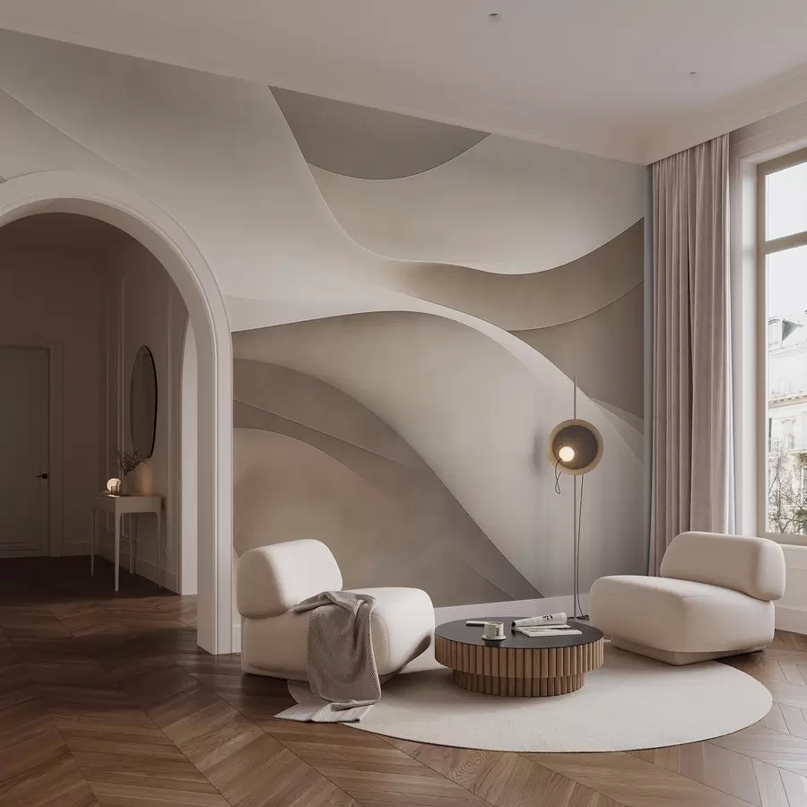 wall murals Abstract wall, waves w09694