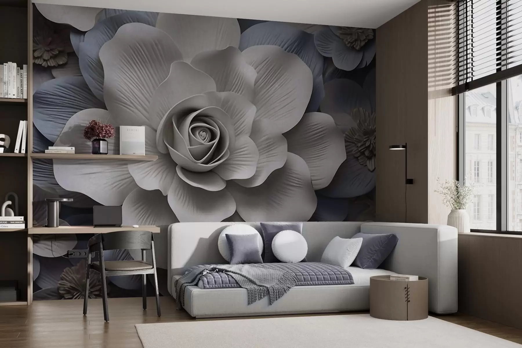 murales Flor grande w09698