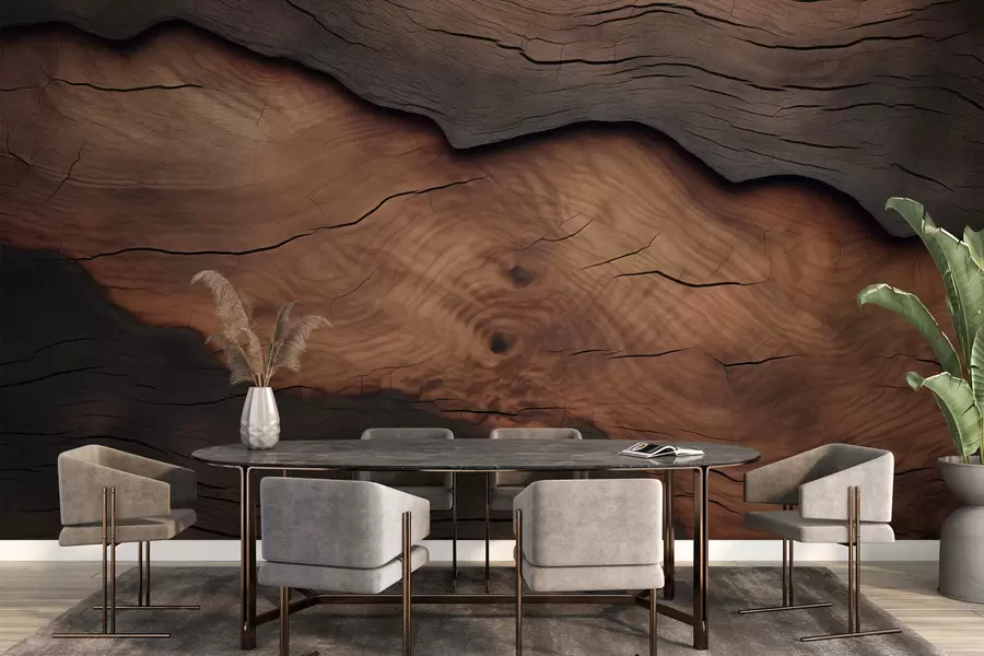 Wall Mural Photo Wallpaper Imitation of tree bark w09705