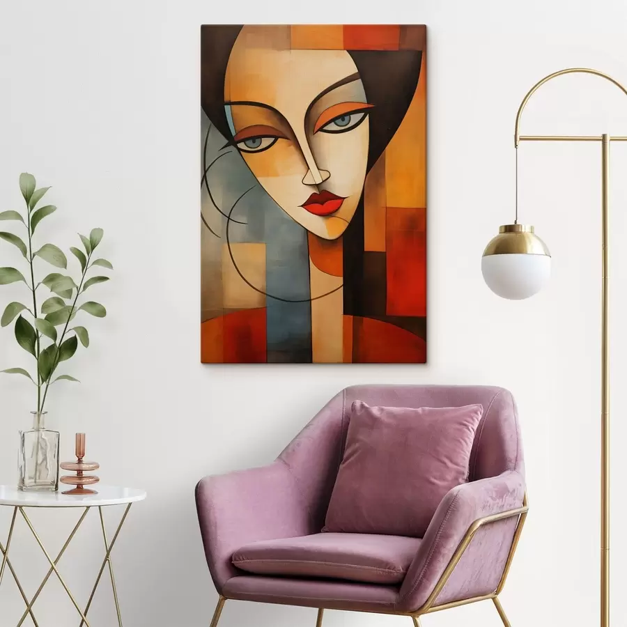 wall murals Abstract female portrait s47907