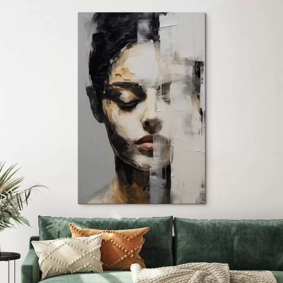 wall murals Abstract female portrait s47928