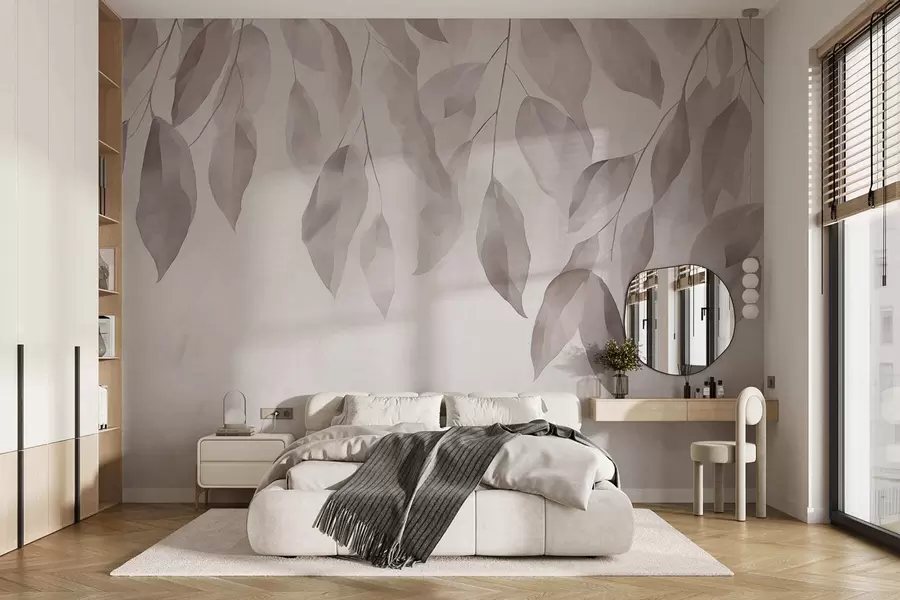 Wall Mural Photo Wallpaper Hanging leaves w05216