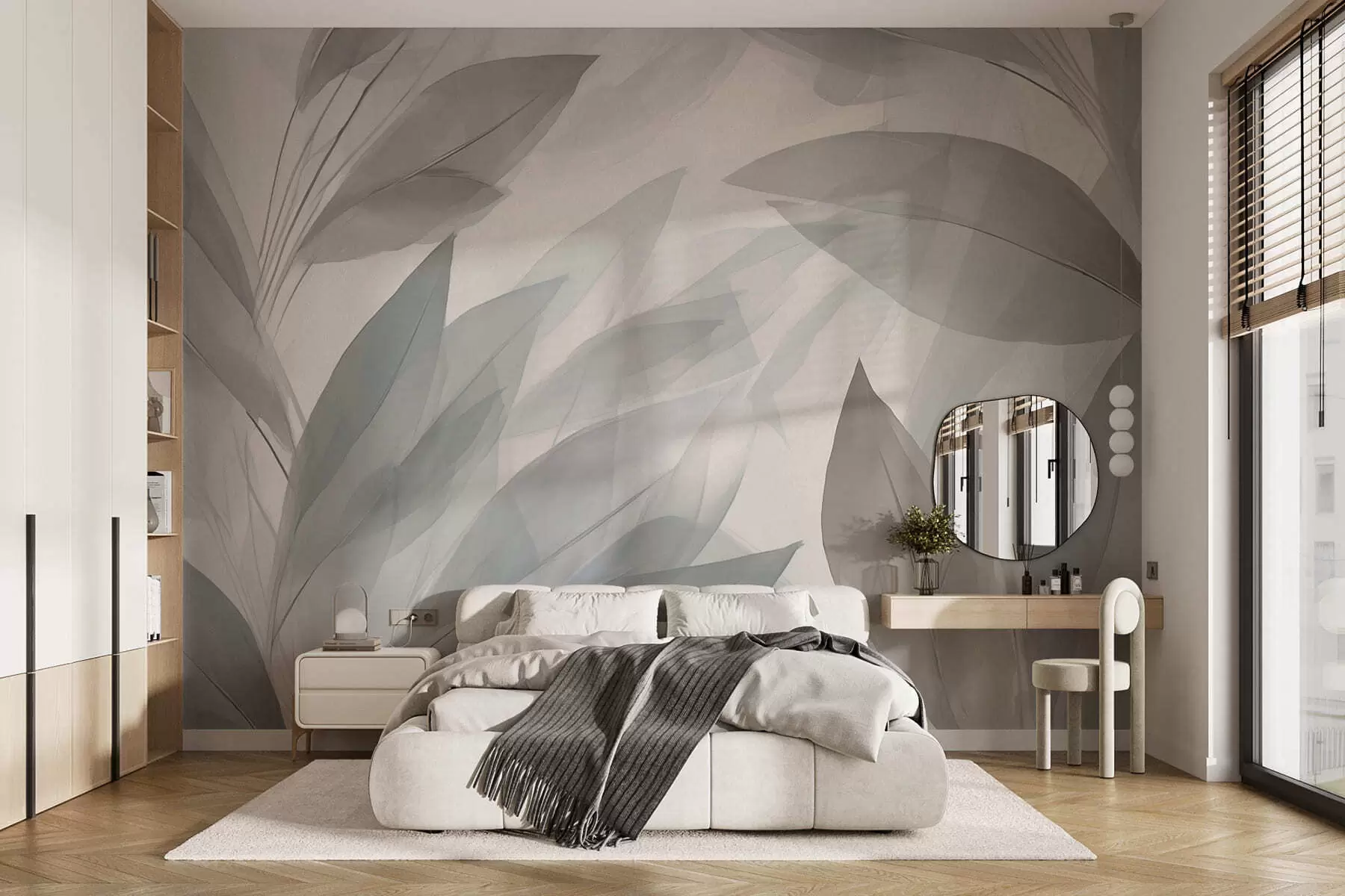 wall murals Abstract leaves w05217