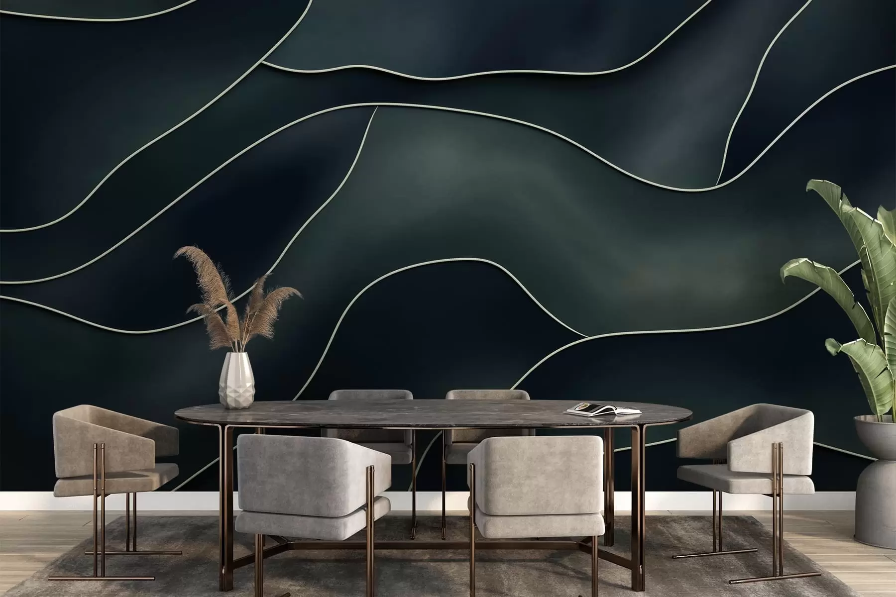 Wall Mural Photo Wallpaper Abstract lines w05218v1