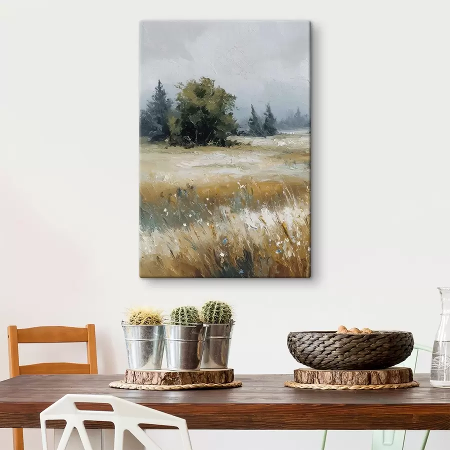 murales Plantas de campo, imitación de pintura al óleo s48009