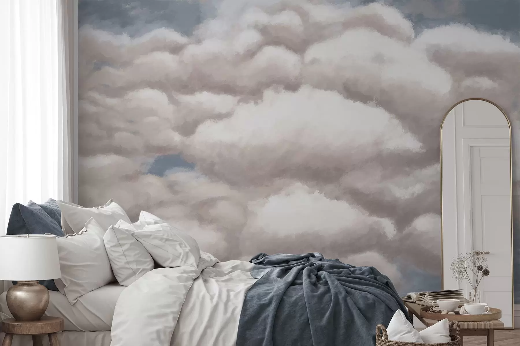 murales Nubes suaves en un cielo azul w05143