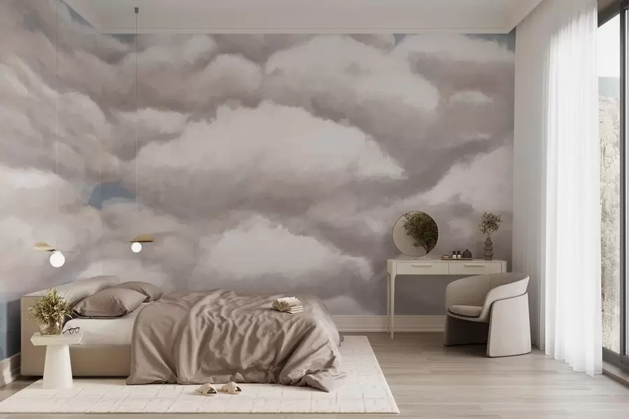 murales Nubes suaves en un cielo azul w05143