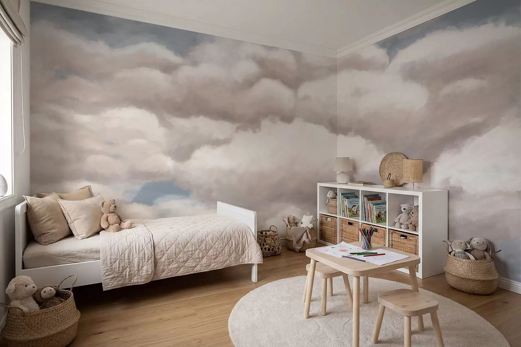 murales Nubes suaves en un cielo azul w05143