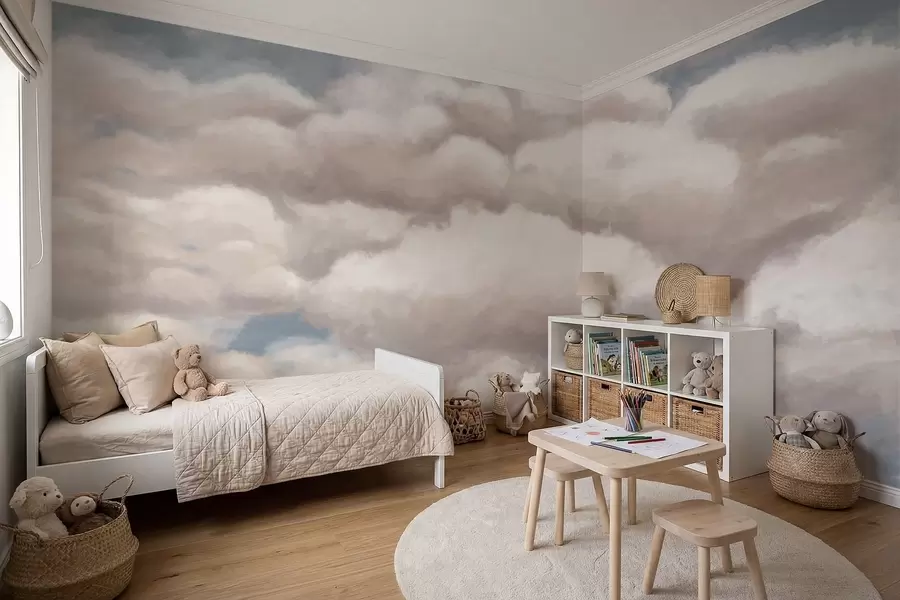 murales Nubes suaves en un cielo azul w05143