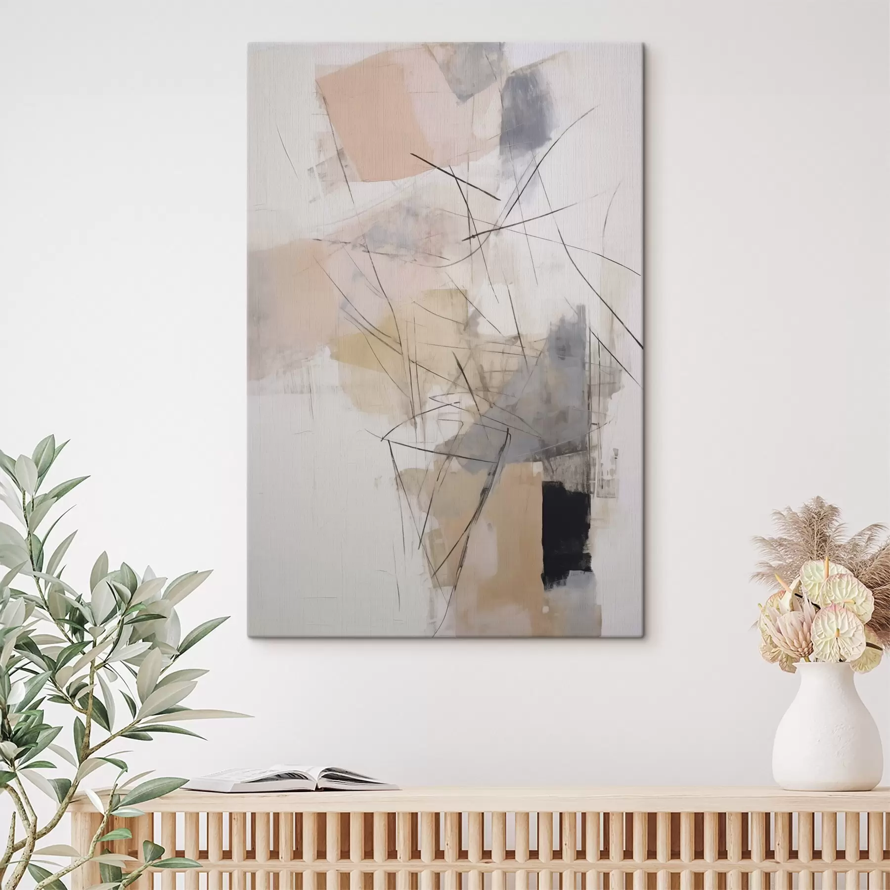 wall murals Chaotic modern abstraction s48055