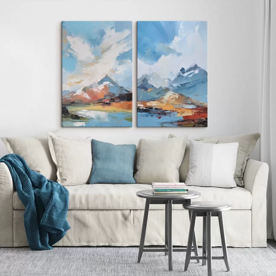 murales paisaje de montaña m30070