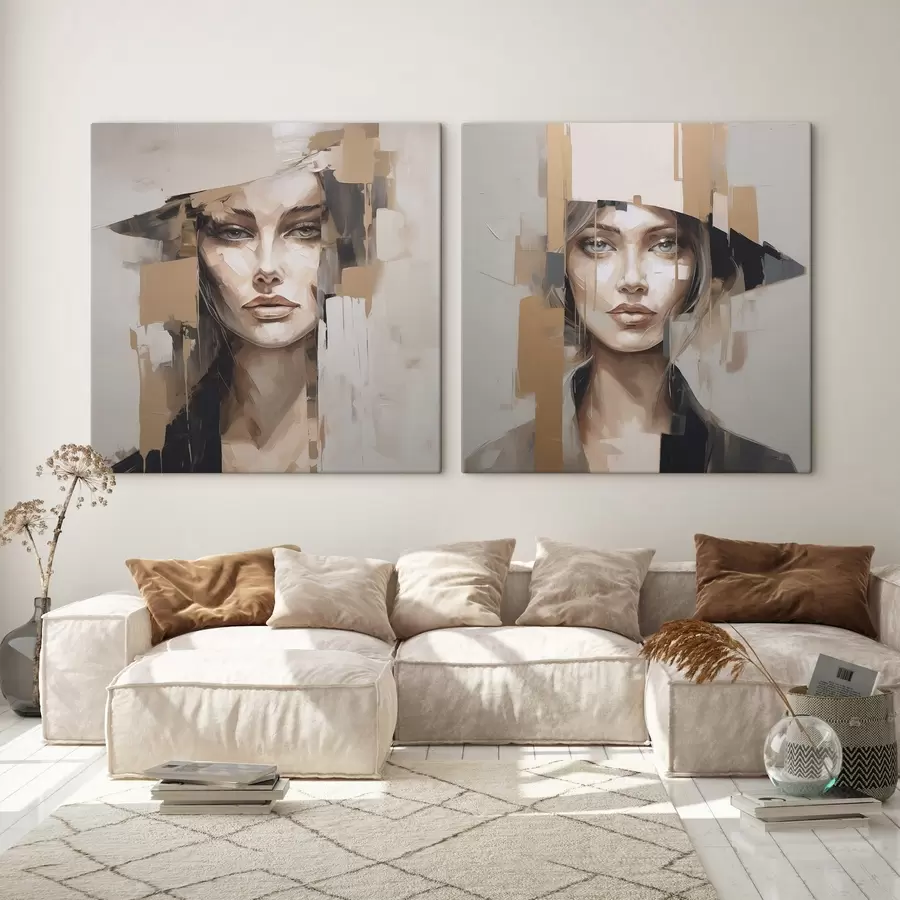wall murals Abstract portrait of a girl m30073