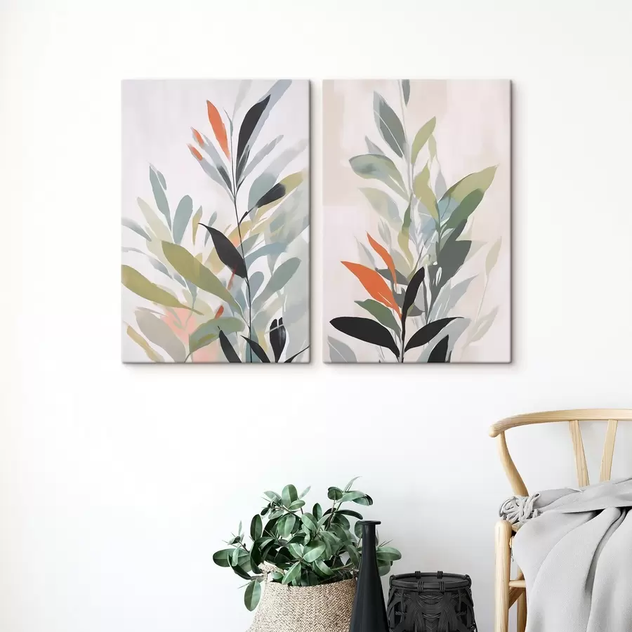 murales Imitación de la vegetación en la pintura m30077