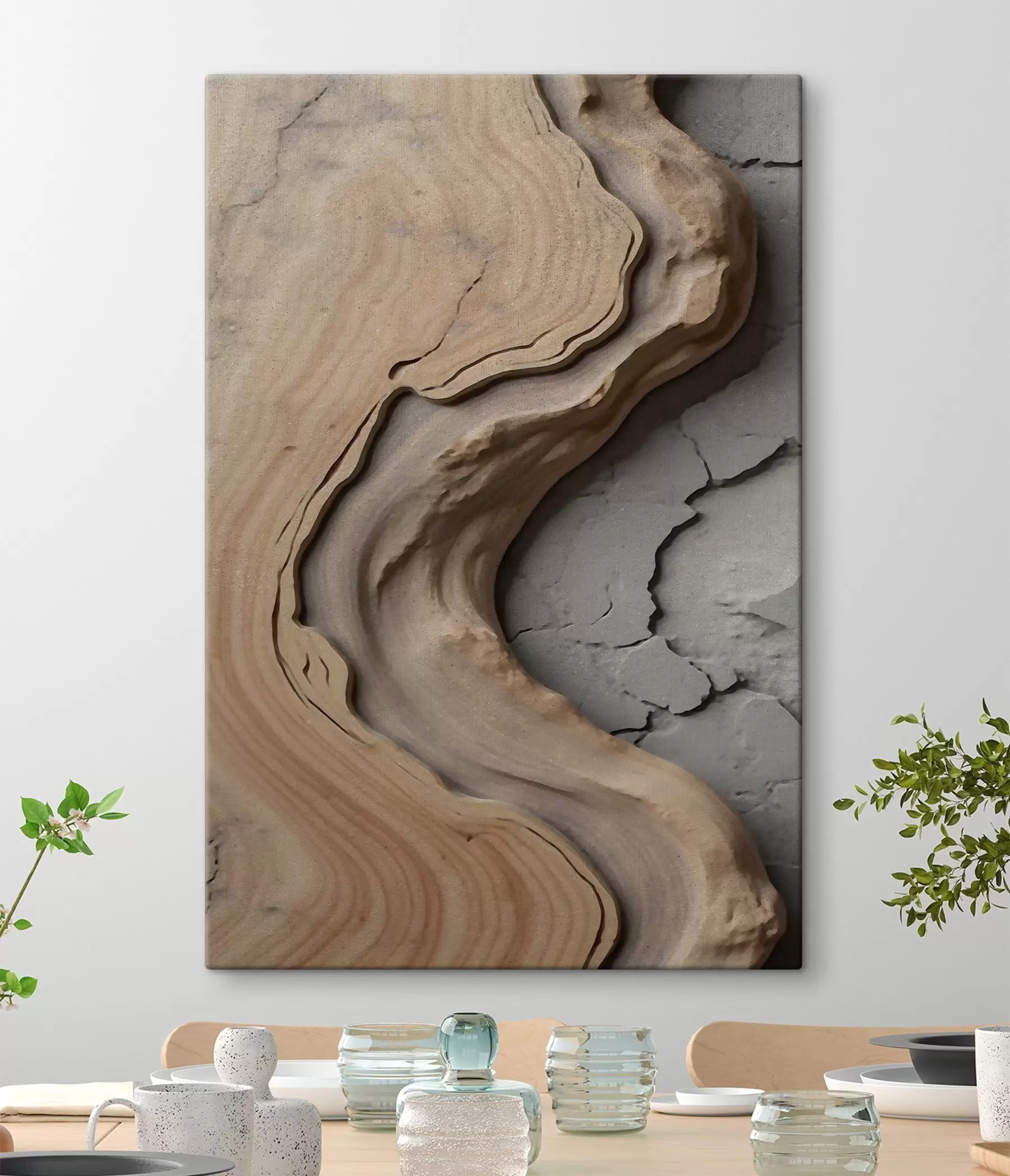 murales Madera y hormigón, imitación s48105