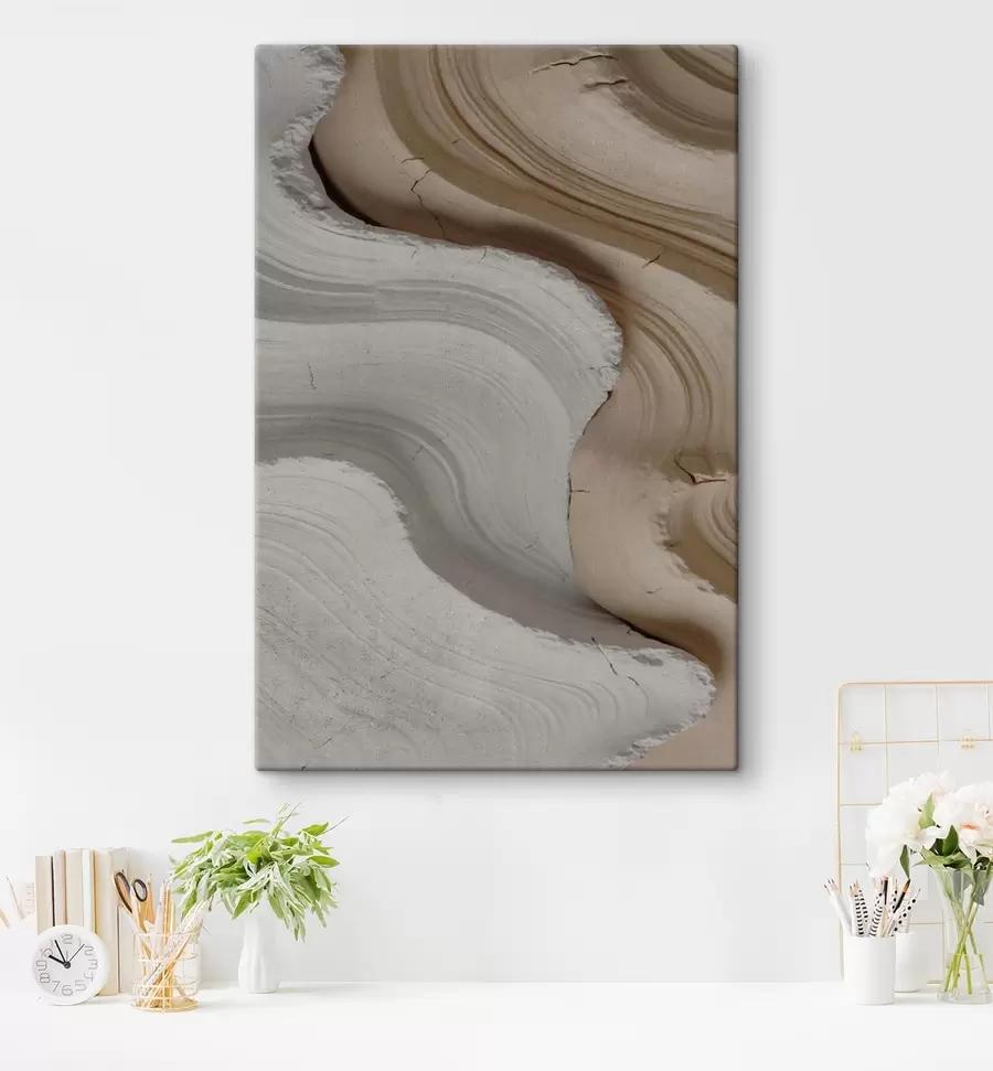 wall murals Light and beige molding s48107