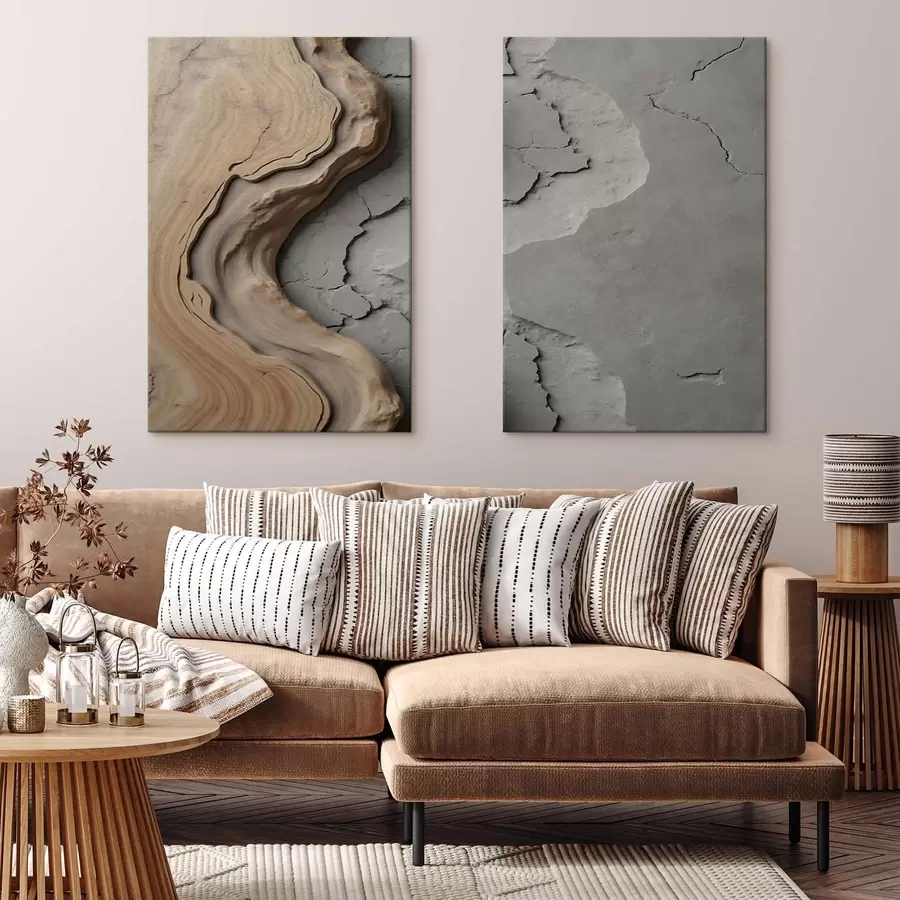 murales Madera y hormigón, imitación m30079