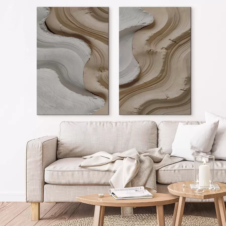 wall murals Light and beige molding, 3D imitation m30080