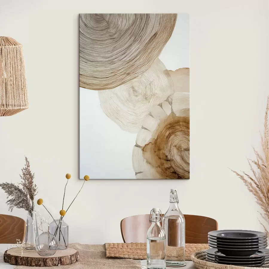 wall murals abstract annual tree rings s47933