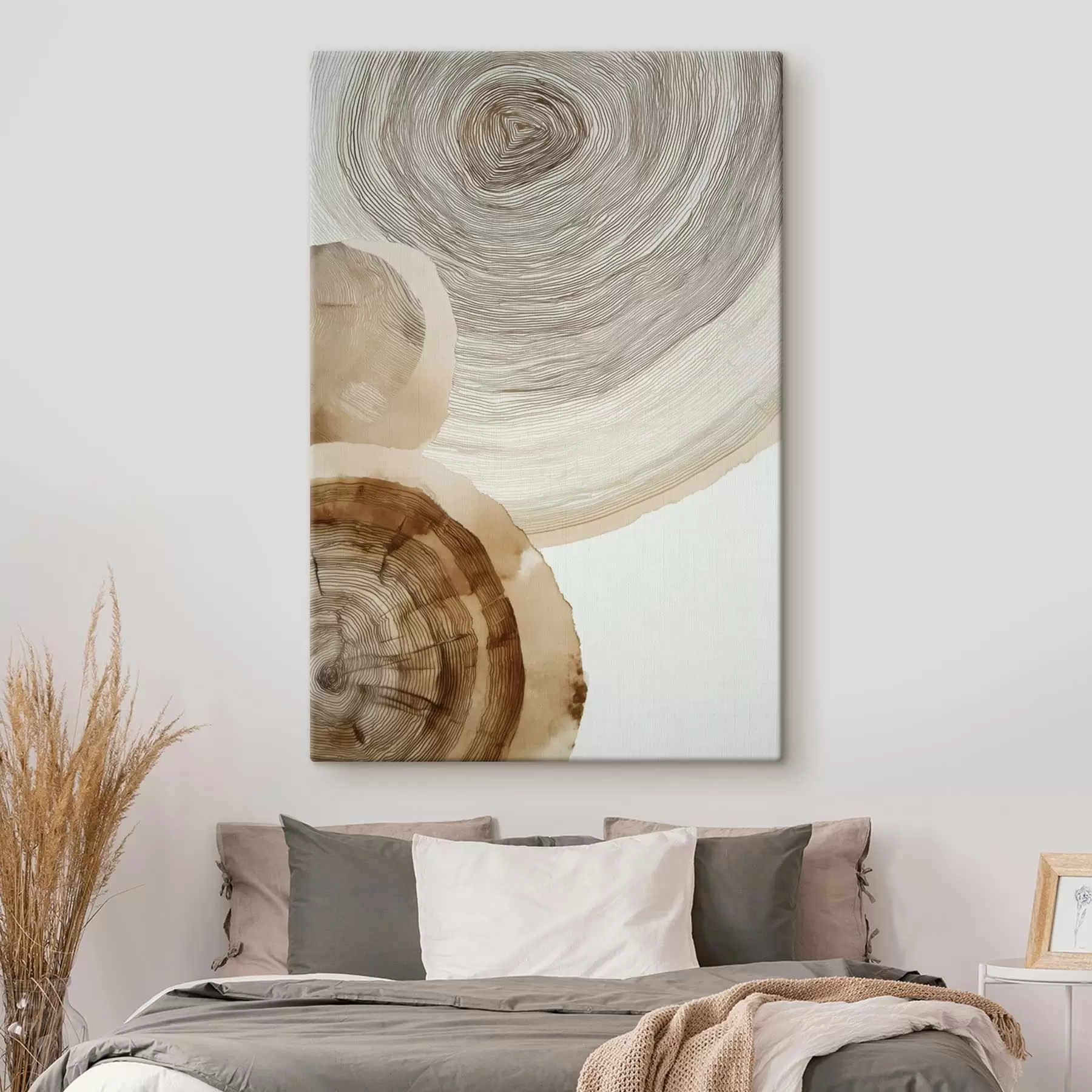 murales anillos anuales abstractos de los árboles s47934