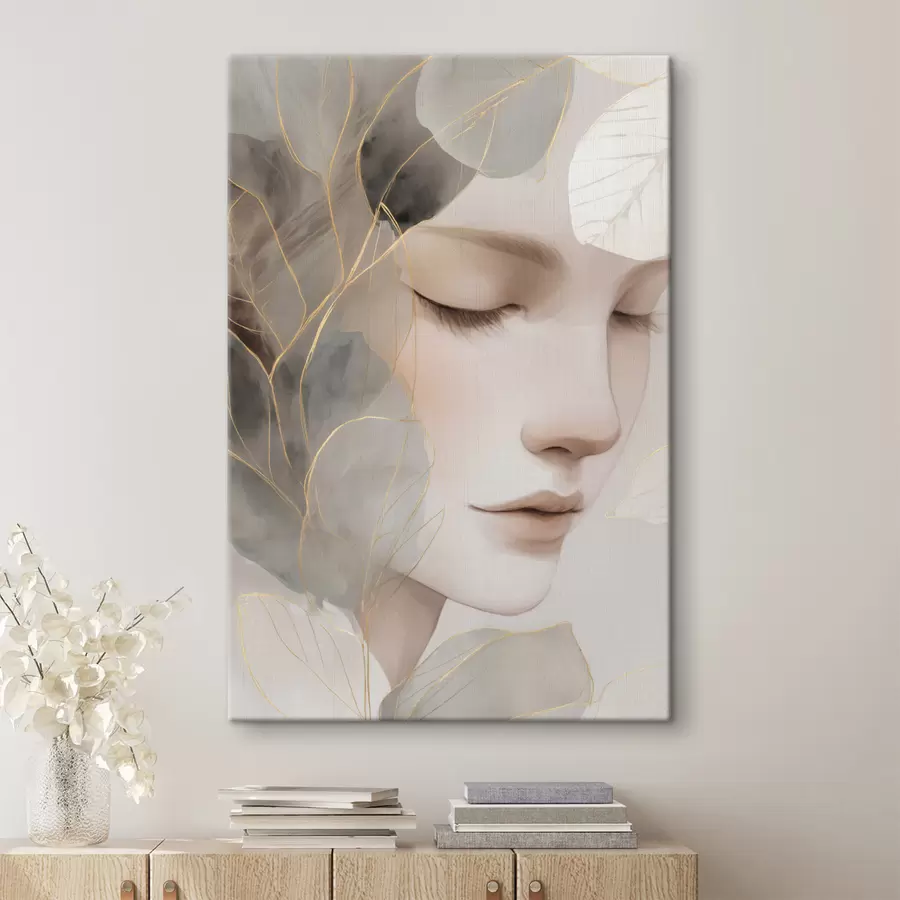 murales chica entre las hojas s47937