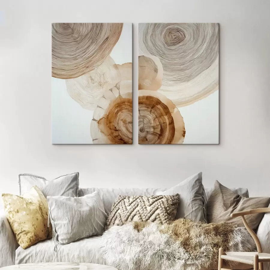 wall murals abstract annual tree rings m30089