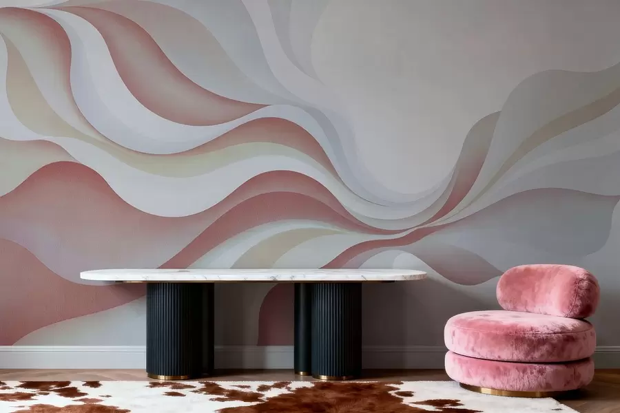 murales Ondas suaves y elegantes w05245