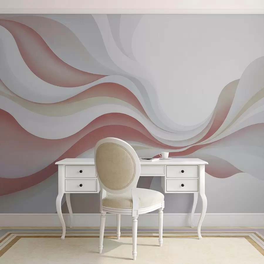 Wall Mural Photo Wallpaper Smooth elegant waves w05245