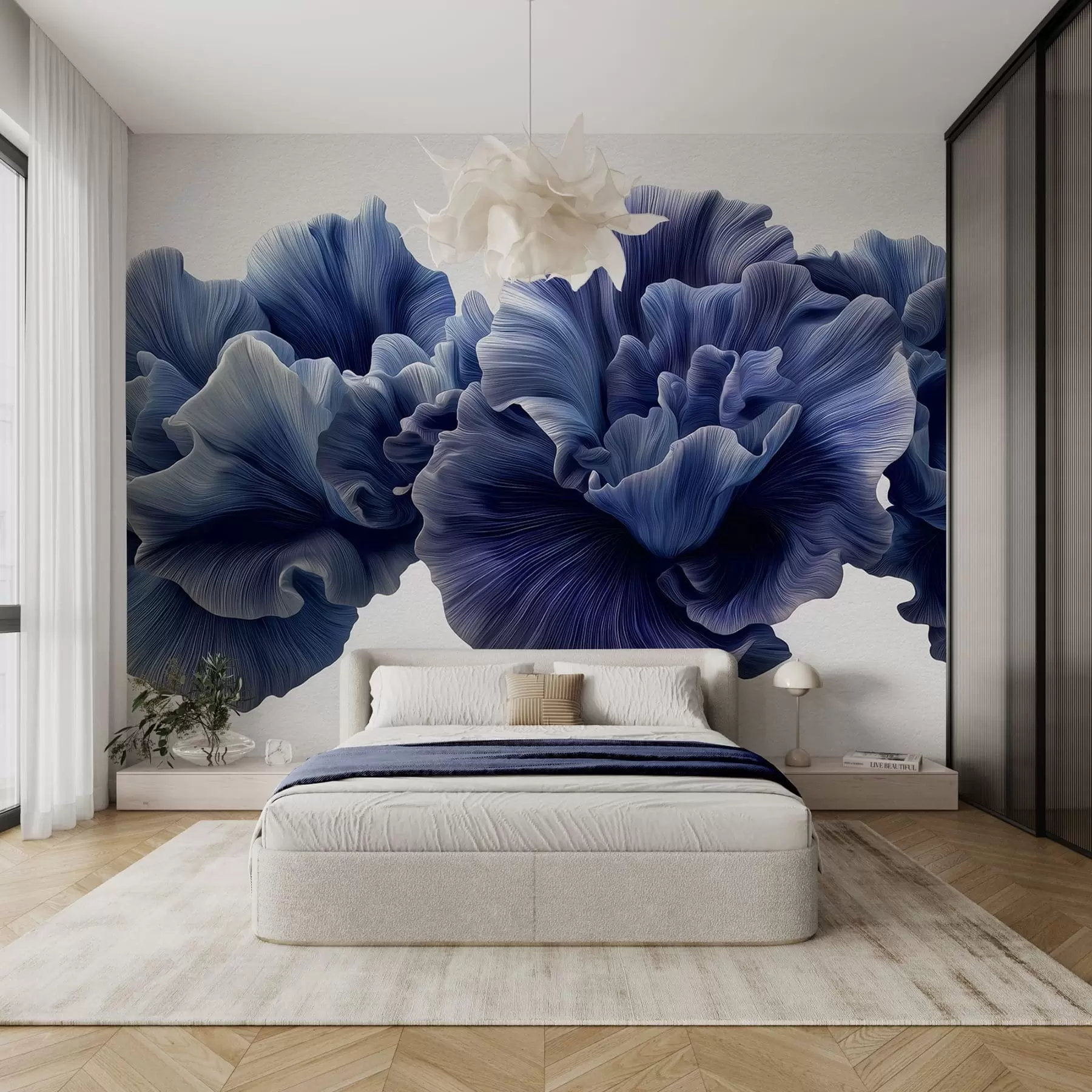 Wall Mural Photo Wallpaper Luxurious curves of petals w05249